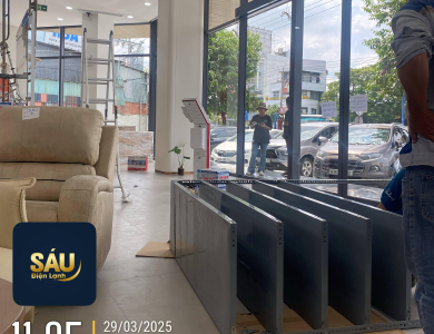 Dự án Thi công Tháo lắp tại chi nhánh ngân hàng techcombank Bình Dương