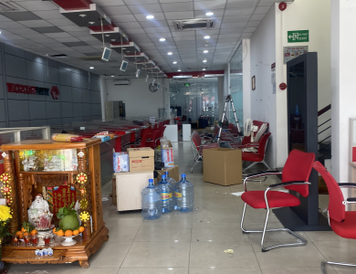 Dự án Thi công Tháo lắp tại chi nhánh ngân hàng techcombank Bình Dương